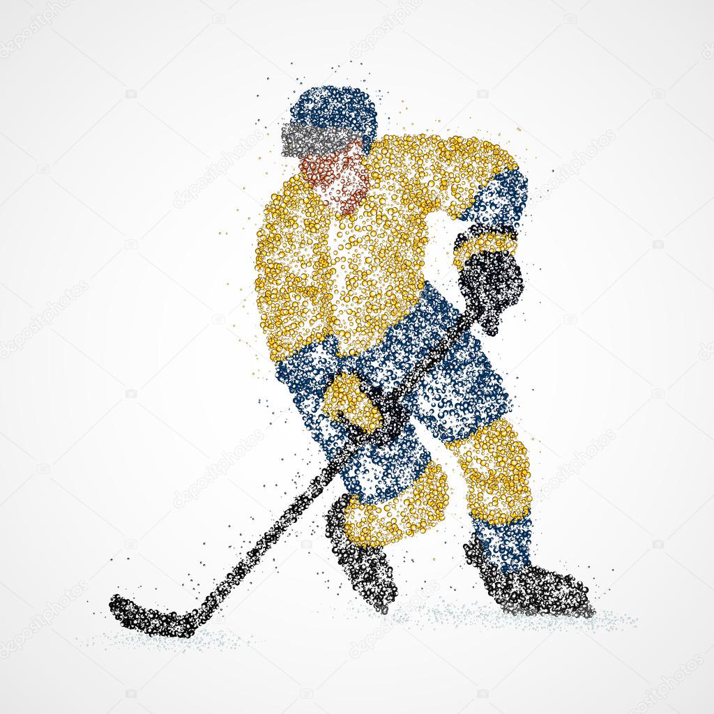 abstraction, hockey, ice, puck