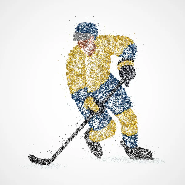 Astrazione, hockey, ghiaccio, disco — Foto Stock