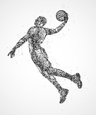soyut, basketbol, atlet