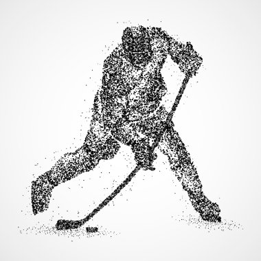 soyutlama, hokey, buz, puck
