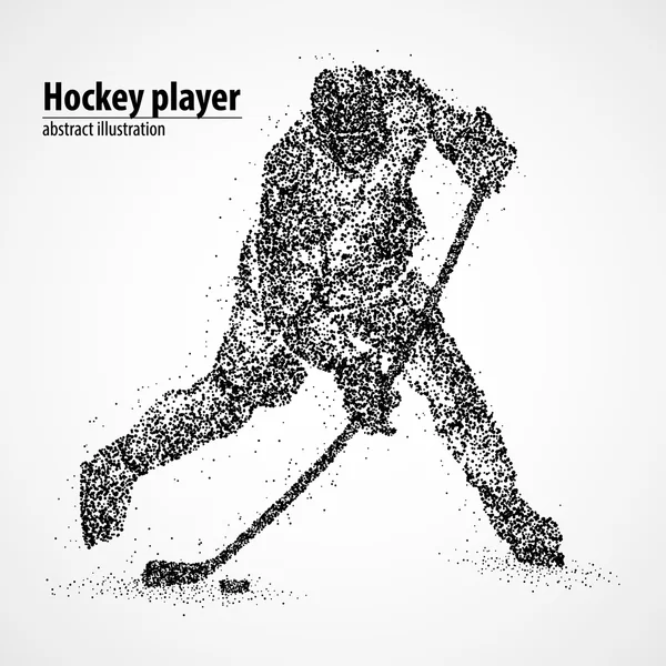 Astrazione, hockey, ghiaccio, disco — Vettoriale Stock