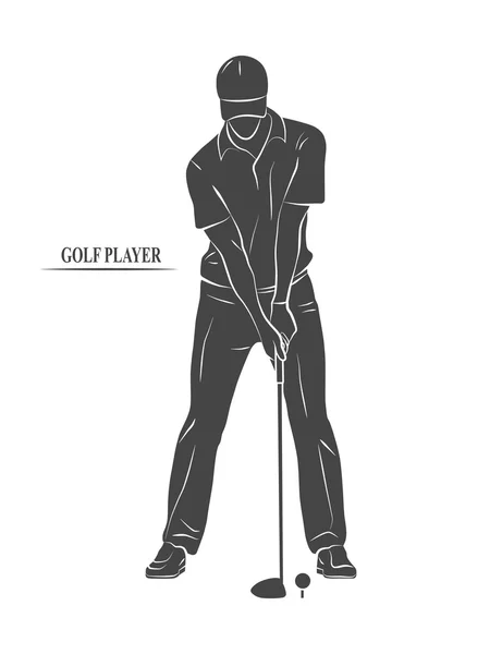 Golf Sport Silhouette — Stock Photo, Image