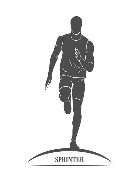 Kör, sprinter, idrottsman nen — Stockfoto