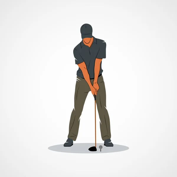 Golfspieler — Stockvektor