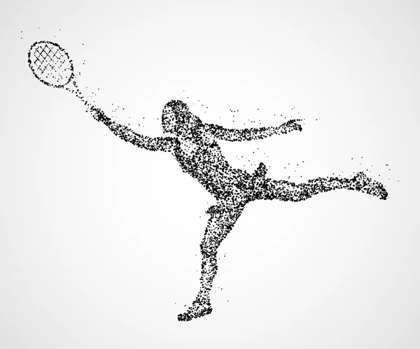 Tennis, abstrakt, Spieler — Stockvektor