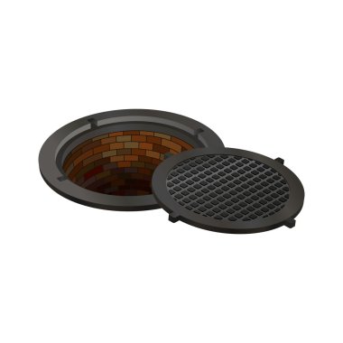 sewer, manhole, tunnel, pit, hole clipart