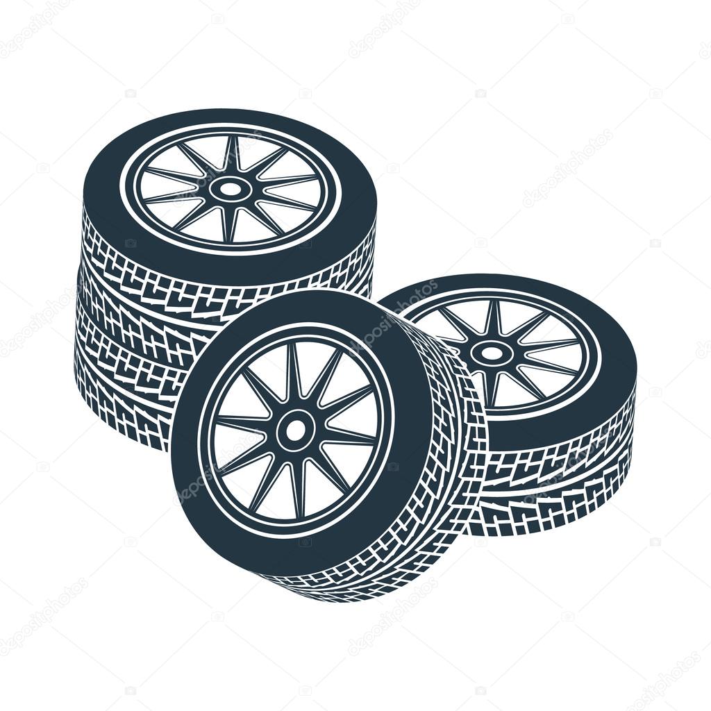 rubber wheel tire rim drive car
