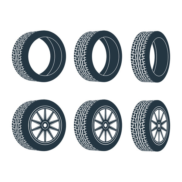 rubber wheel tire rim drive car