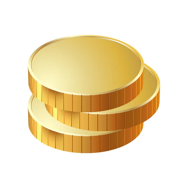 Moneda de dinero pila de oro —  Fotos de Stock