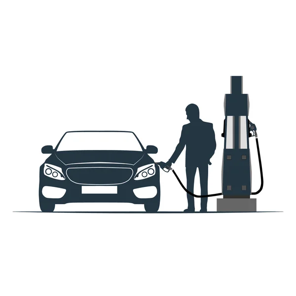 Auto, bevoorrading, vervoer, gas station — Stockfoto