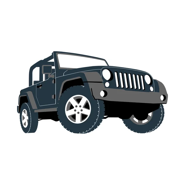 Descapotable, coche, todoterreno, jeep, todoterreno — Foto de Stock