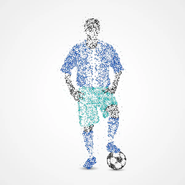Futebol, futebol, atleta — Fotografia de Stock