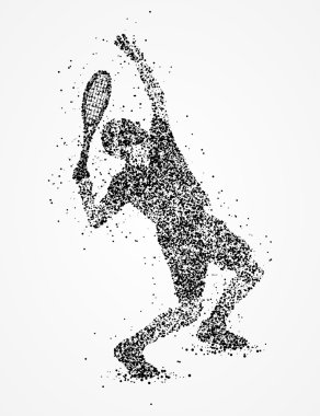 tennis, abstract, athlete clipart