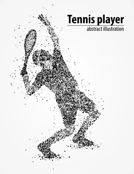 Tenis, abstracto, atleta — Archivo Imágenes Vectoriales