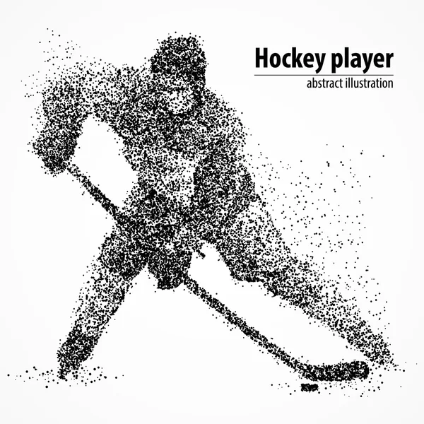 Astrazione, hockey, ghiaccio, disco — Vettoriale Stock