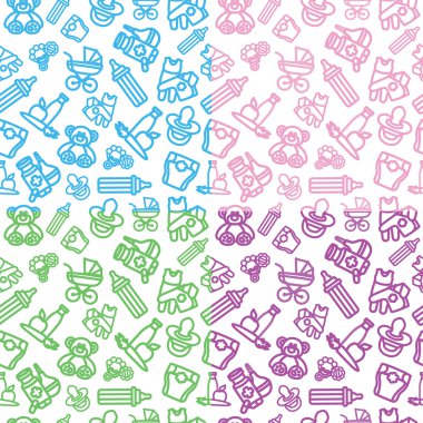 Çocuklar pürüzsüz desen