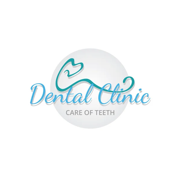 Logotipo único para clínica dental — Archivo Imágenes Vectoriales