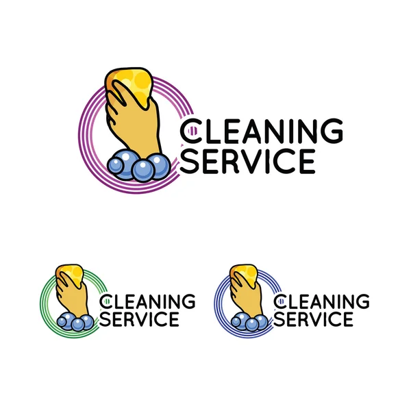 Logotyp för städning — Stock vektor