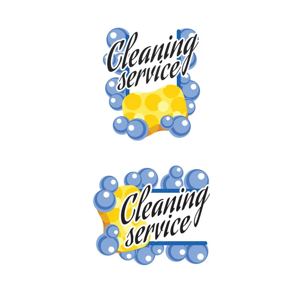 Logo for cleaning service — Stock Vector