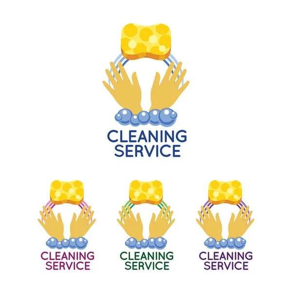 Logo untuk layanan pembersihan - Stok Vektor