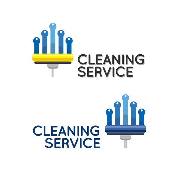 Logo for cleaning service — Stock Vector