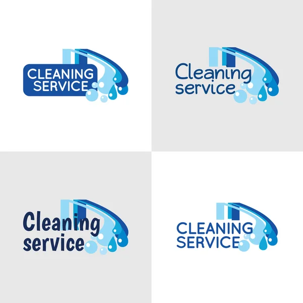 Logo for cleaning service — Stock Vector