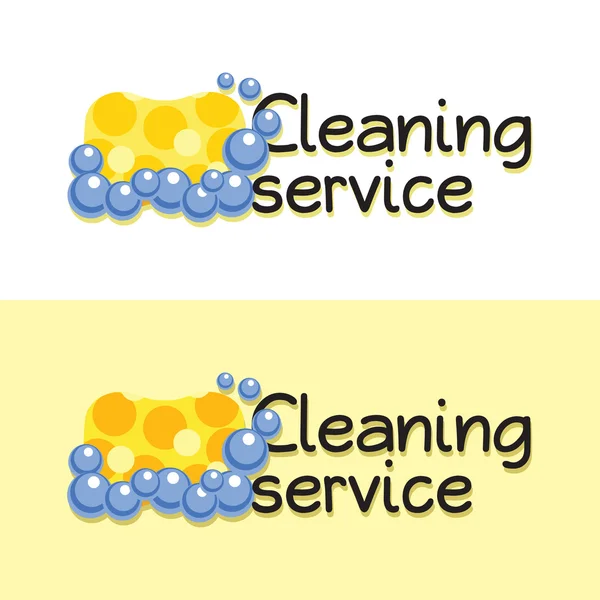 Logo for cleaning service — Stock Vector