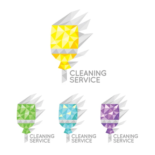 Logo for cleaning service — Stock Vector