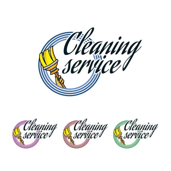 Logo for cleaning service — Stock Vector