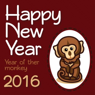 Orada maymun 2016 yılı. Yeni Yılınız Kutlu Olsun 