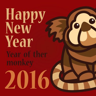 Orada maymun 2016 yılı. Yeni Yılınız Kutlu Olsun 