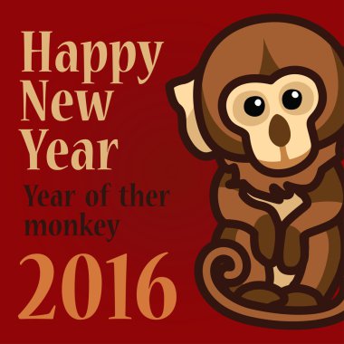 Orada maymun 2016 yılı. Yeni Yılınız Kutlu Olsun 