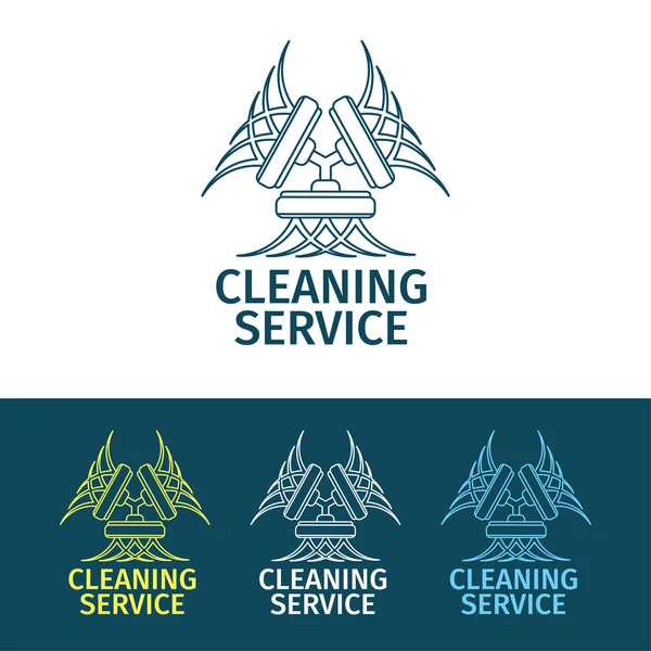 Logo for cleaning service — Stock Vector