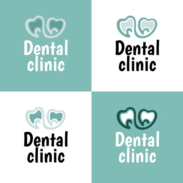 Logotipo da clínica dentária — Vetor de Stock