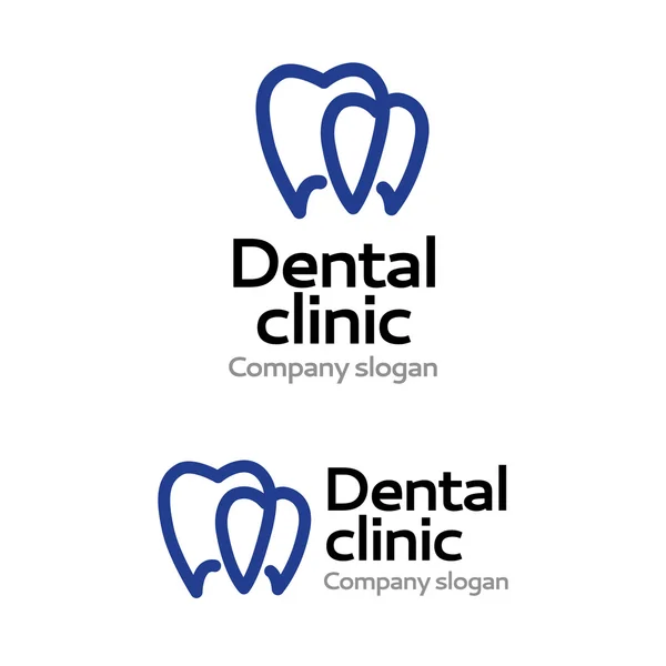 Logo de la clínica dental — Vector de stock