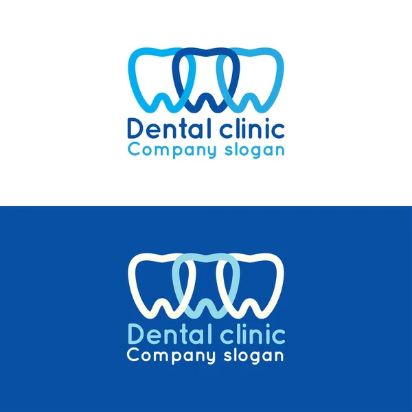 Logo de la clínica dental — Vector de stock