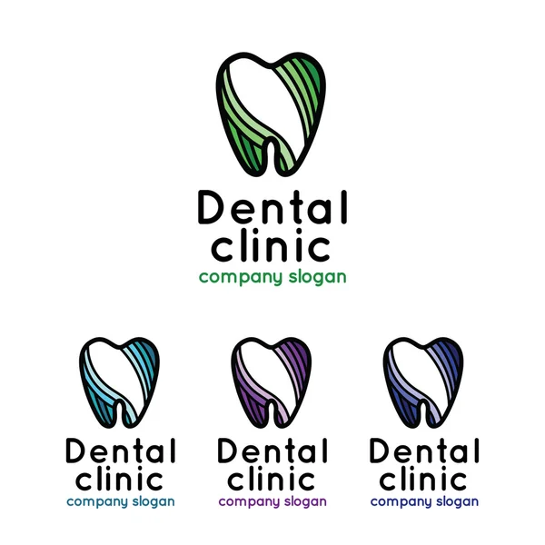 Logo de la clínica dental — Archivo Imágenes Vectoriales