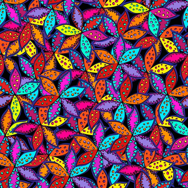 Бесшовный Бесцветный Декоративный Разноцветный Цветочный Узор Вектор — стоковый вектор
