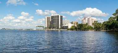 Caloosahatchee River in Fort Myers, Florida, USA clipart