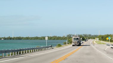 Overseas Highway on Long Key, Florida Keys clipart