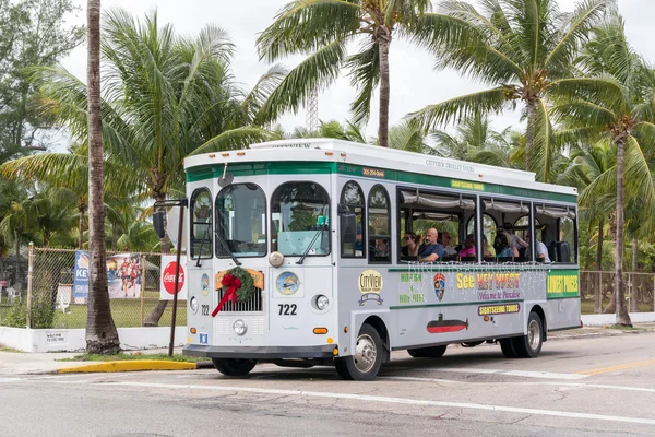 Trolley tour in Key West, Florida, USA — Stock Photo, Image