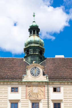 Saatli Amalienburg cephesi, Viyana, Avusturya