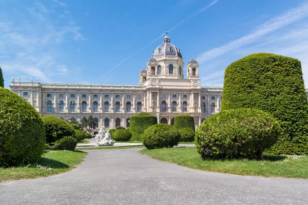 Plac z Muzeum historii naturalnej w Wiedniu, Austria — Zdjęcie stockowe