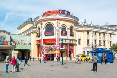 İnsanların eğlence parkı Prater, Vienna, Avusturya