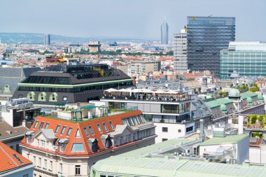 Panorama ile çatı kafe, Viyana, Avusturya