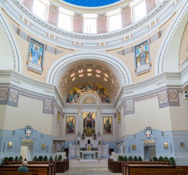 Vienn Merkez mezarlığı üzerinde Charles Borromeo Kilisesi'nin iç