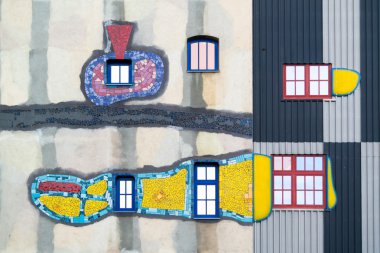 Ayrıntı Spittelau bitki tarafından Hundertwasser, Viyana