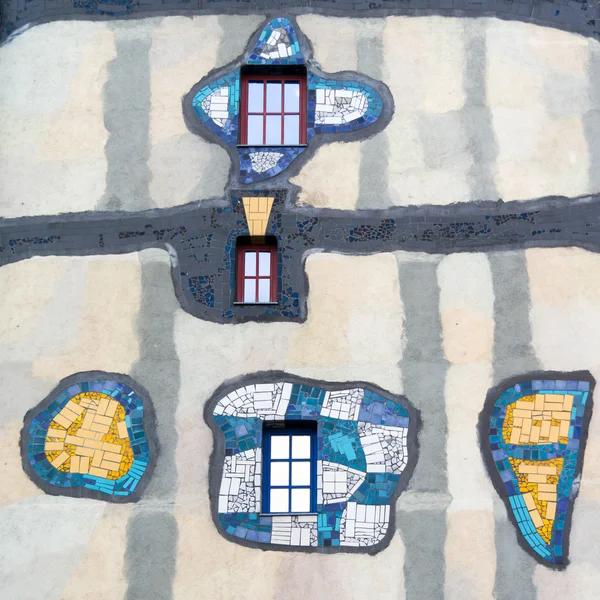 Detalle de la planta de Spittelau por Hundertwasser, Viena — Foto de Stock