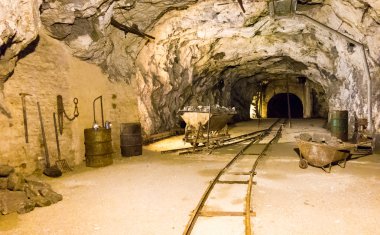 Eski mine Seegrotte Hinterbruhl yakınındaki Viyana, Avusturya