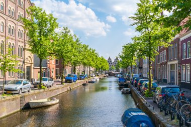 Canal Bakenessergracht, Haarlem, Hollanda